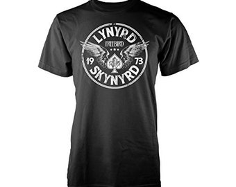 Lynynrd Skynyrd Mens T-shirt- Officially Licensed Freebird 1973 Merch - 80s Boyfriend Tee