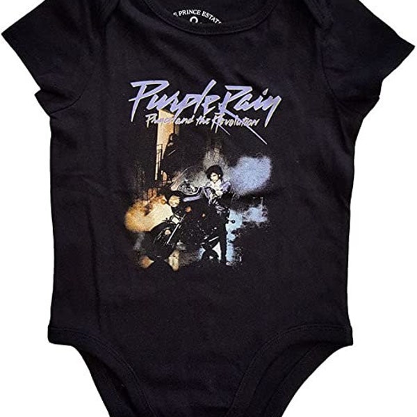 Prince Musician Baby Bodysuit One Piece- Officially Licensed Purple Rain Merch - New Baby Music/Band Gift