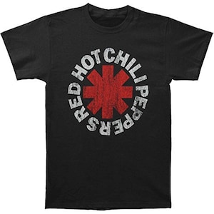 Red Hot Chili Peppers Mens T-shirt- Officially Licensed RHCP Asterisk / Angel in Heaven Merch - 90s Boyfriend Tee