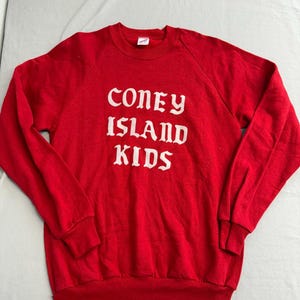Vintage 80s Coney Island Kids Crewneck New York Sweatshirt