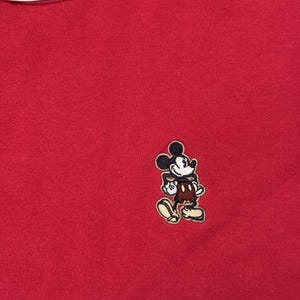 Felpa Disney Topolino ricamata, effetto sbiadito, 30 x 25 - L immagine 4