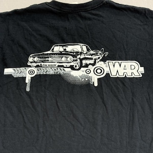 Y2K WAR Band Low Rider T-shirt Low Ridin Registreringsskyltströja M