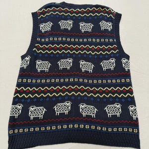 Vintage Pendleton Sophisticates Damen Pullover Weste Schaf L Bild 4