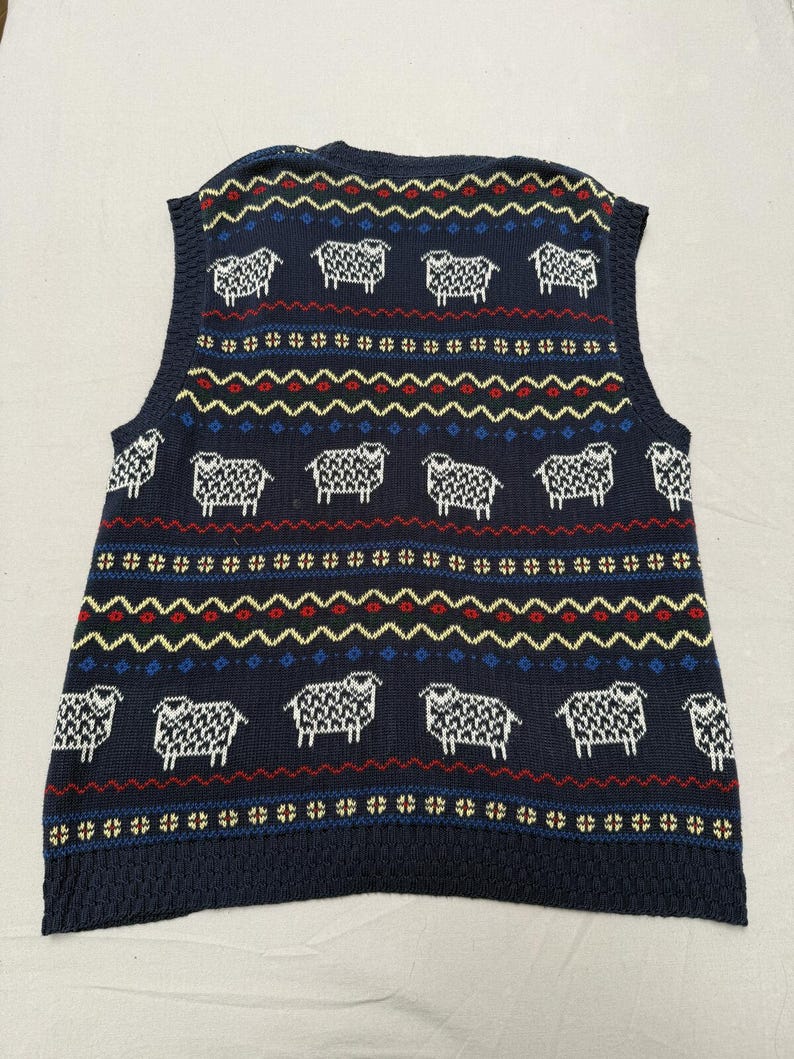 Vintage Pendleton Sophisticates Damen Pullover Weste Schaf L Bild 4