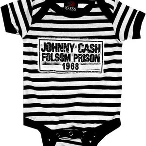 Johnny Cash Baby Bodysuit One Piece- Officially Licensed Crawl the Line Merch - New Baby Music/Band Gift