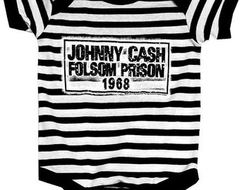 Johnny Cash Baby Bodysuit One Piece- Officially Licensed Crawl the Line Merch - New Baby Music/Band Gift