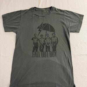 Fall Out Boy T-shirt Bandleden Paraplu Skelet S