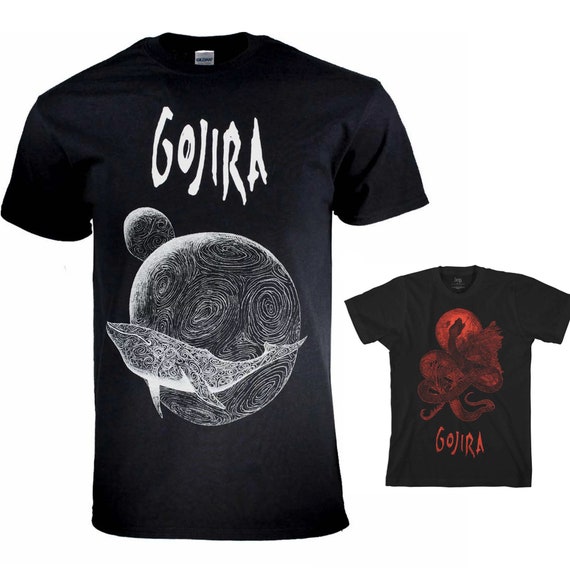 Gojira Band Mens T-shirt- Officially Licensed Band Merch - Boyfriend Tee - Gojira/Godzilla