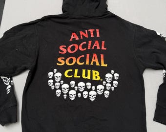 Bluza z kapturem Anti Social Social Club Tanner - Rękawy w kształcie czaszki - M
