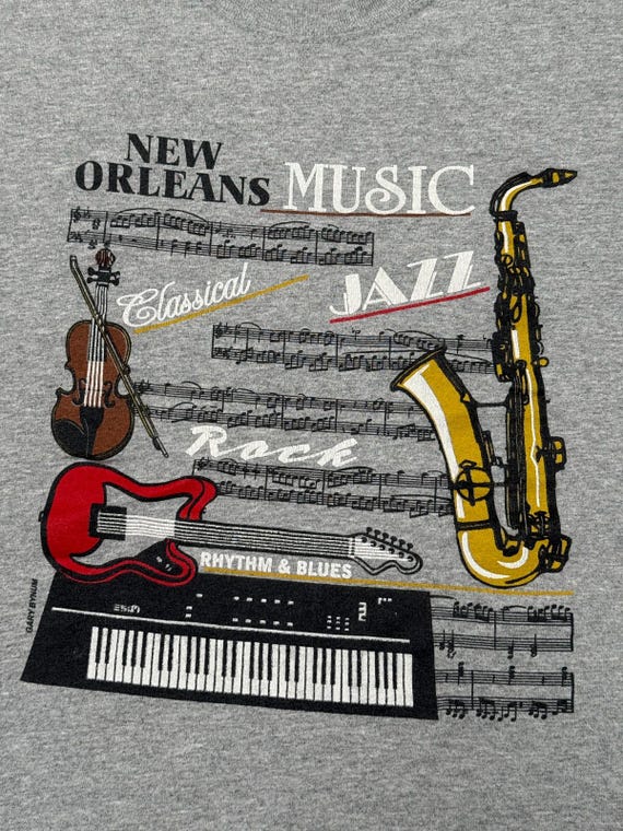 New Orleans Music Jazz T-shirt Classical Rhythm & Blues - L View 3