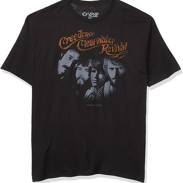 CCR Mens T-shirt- Officially Licensed Creedence Clearwater RevivalMerch - 70s Boyfriend Tee
