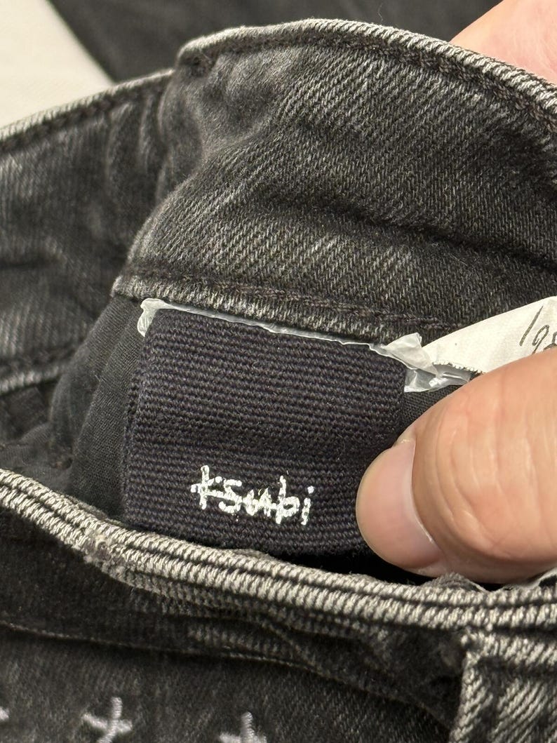 Ksubi Van Winkle KDMFA 20861 Black Pants Cross Stitching 29 image 2
