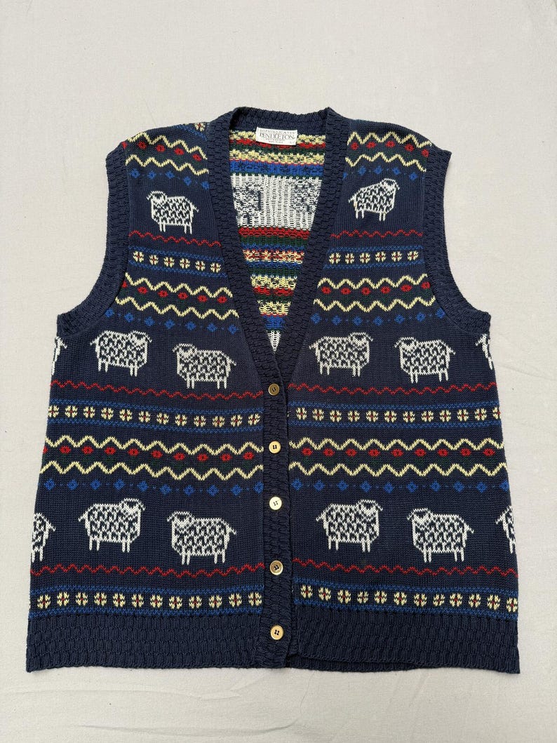 Vintage Pendleton Sophisticates Damen Pullover Weste Schaf L Bild 1