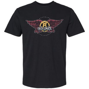 Aerosmith Mens T-shirt- Officially Licensed Aerosmith Merch - 80s Boyfriend Tee