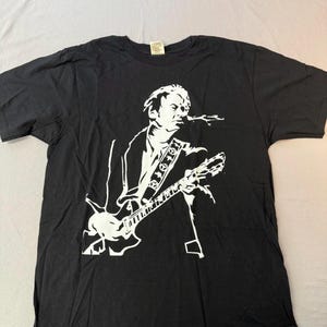 Neil Young T-shirt 2008 Tour North American Black Tee - L
