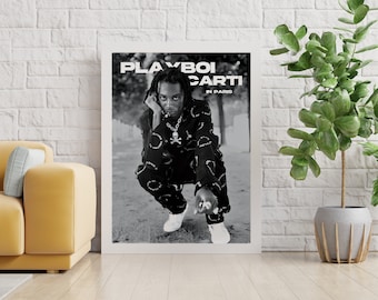 Playboi Carti Poster for Apartment | Playboi Carti Merch | Playboi Carti Black & White Print | Playboi Carti Poster | Digital Download