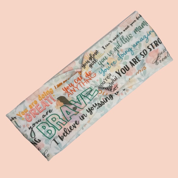 Motivational Labor and Delivery Twist Headband