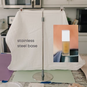Mini Backdrop Stand for Flat Lays on Your Table Hang Your Cloth or ...
