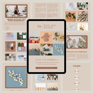 Flat Lay Photography & Posing Guide PDF Download For Brand Photography and Commercial Photographers