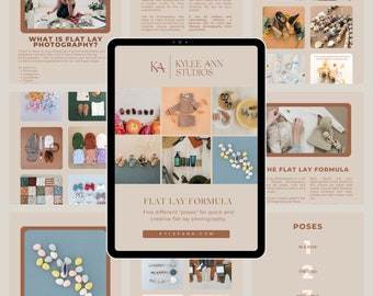 Flat Lay Photography & Posing Guide PDF Download For Brand Photography and Commercial Photographers