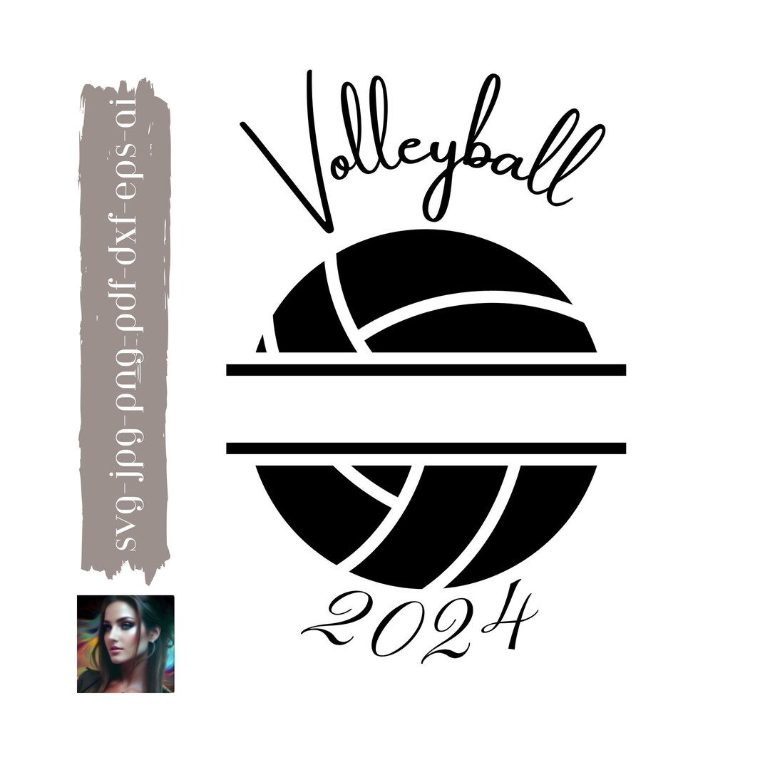 Volleyball 2024 Svg Volleyball Svg New School Year Svg High Etsy México