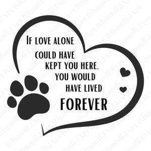 Pet Memorial Svg, Paw Print Svg, Angel Wings Svg, In Remembrance Svg, Pet Loss Svg, Dog Loss Svg, Cat Loss Svg, Pet Ornament Svg, Cricut Svg