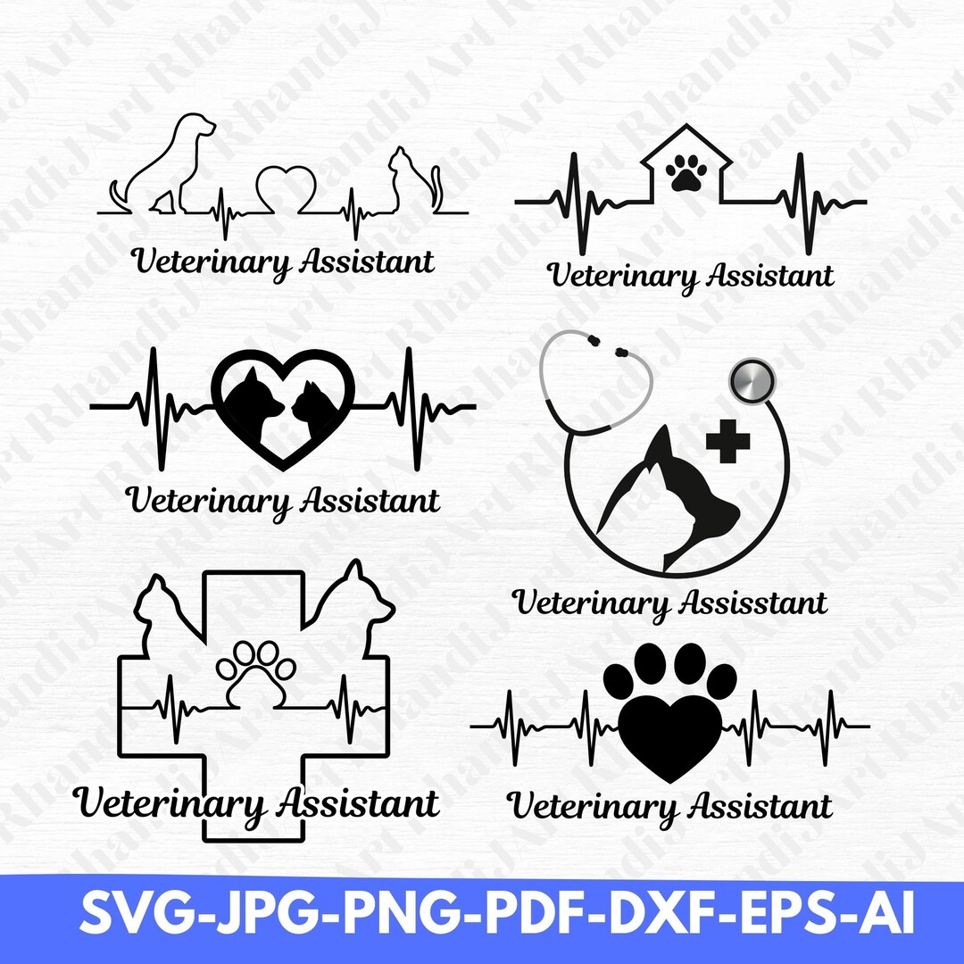 Veterinary Assistant Svg Bundle Medical Care Svg Pet Care Etsy