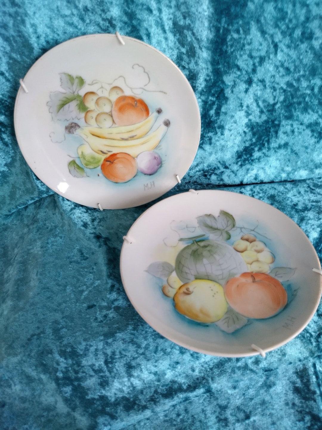 Vintage Hand Painted Japanese Ucagco Ceramics Fruit Decorative Plate Etsy