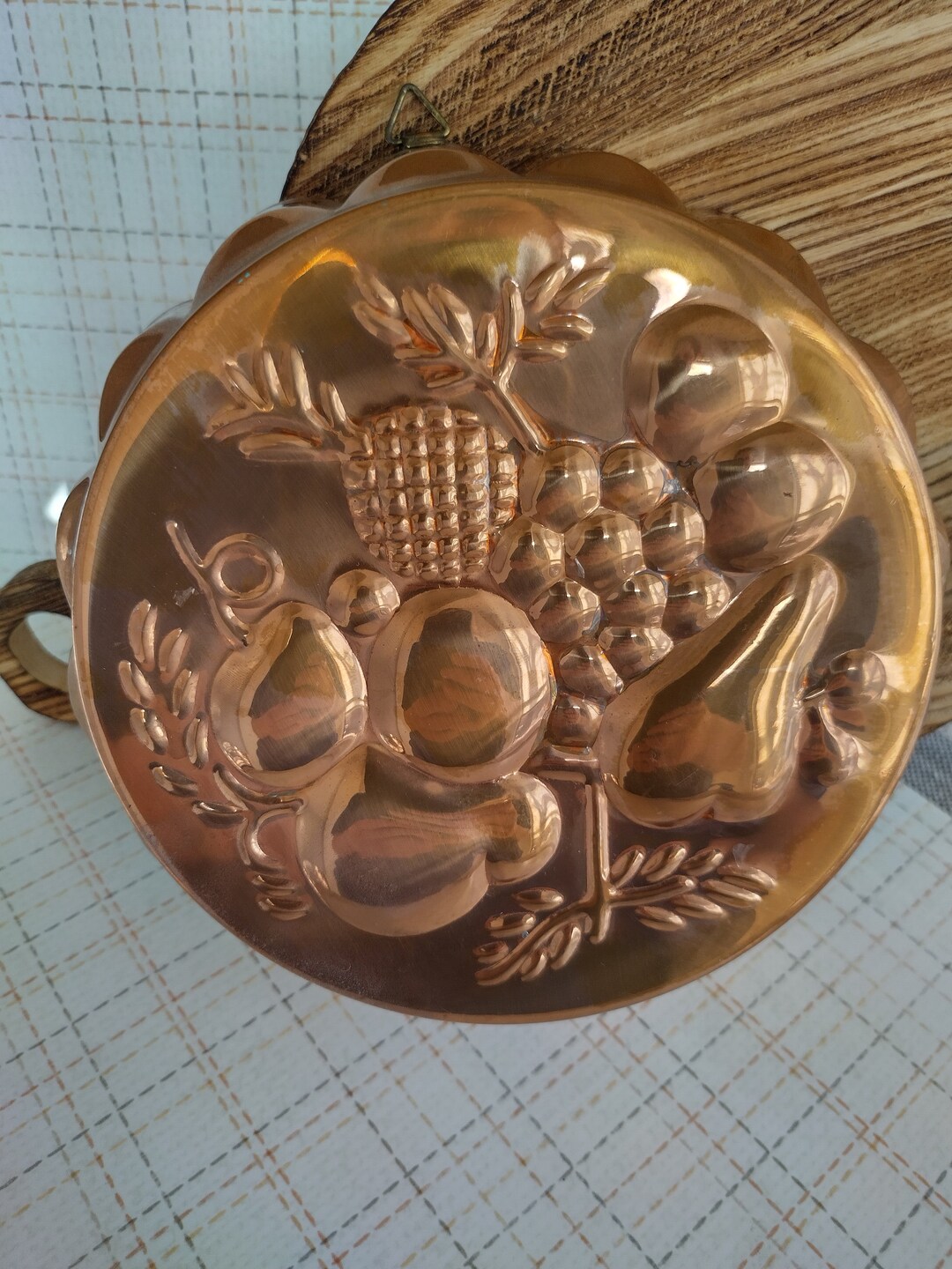 Copper Jello Mold/wall Hanging With 3D Fruit Design Etsy