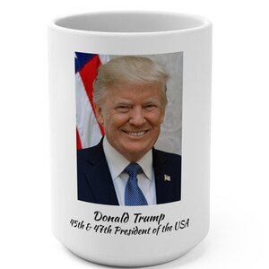 Taza de Donald Trump / Regalo de Trump / Perfecto para seguidores / Mercancía exclusiva de Trump