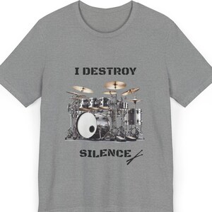 Unisex Jersey T-Shirt for Drummers – Stylish and Comfortable Music Apparel | Drummer T-Shirt | Tee for Percussionists and Music Lovers