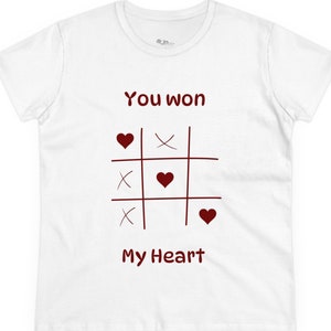 Valentine&#39;s Day T-shirt for Women | Romantic Cotton T-shirt for Loved Ones | Love-Inspired Apparel