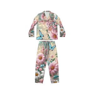 Damen Satin Pyjama Set - Luxus Seidige Nachtwäsche, Elegante Nachtwäsche, Geschenk für Sie