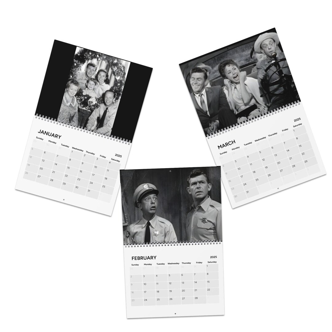 2025 "andy Griffith Show" Wall Calendar Vintage Photos
