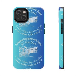 Custom iPhone Case with Hebrew Congregation of St. Thomas Logo | Protective Cell Phone Case | Unique & Trendy Religious Phone Cover