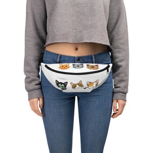 Custom Feline Fanny Pack – Unique Cat Lover Gift, Cute Cat-Themed Waist Bag, Personalized Cat Accessory