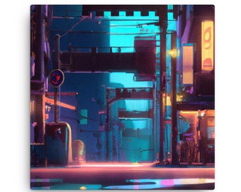 WinkzCo: City Streets - Thin Canvas | Neon Wall Art