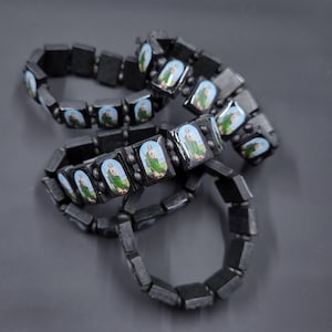1pc Cosplay Bella Swan Wood Bead Saint Bracelet Replica Stretchy