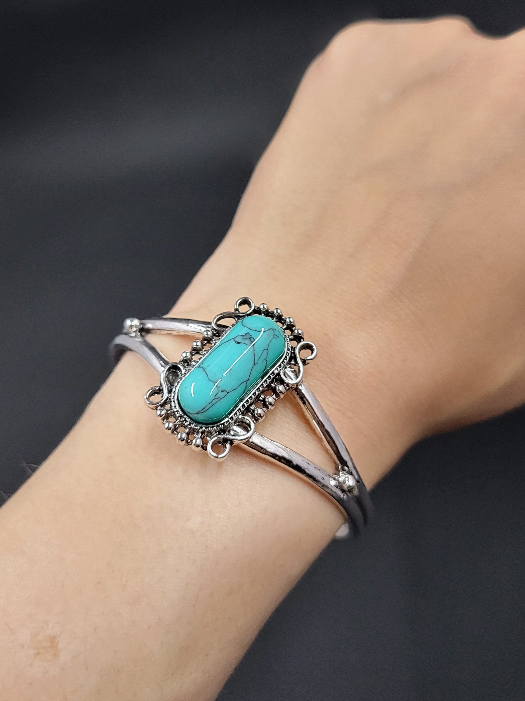 Cosplay Bella Swan Turquoise Cuff Bracelet Etsy