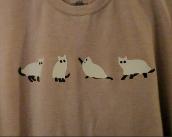 Spooky Ghost Kitties Unisex T-Shirt, Crewneck, Hoodie