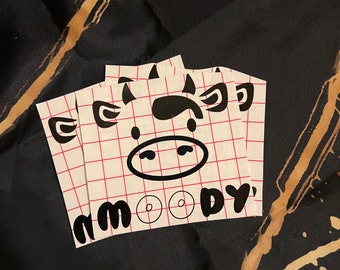 Moody Cow Decal