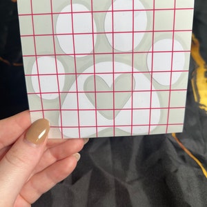 Paw Print Heart Decal
