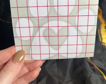 Paw Print Heart Decal