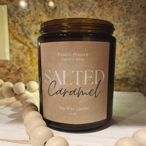 SALTED CARAMEL SOY Wax Candle