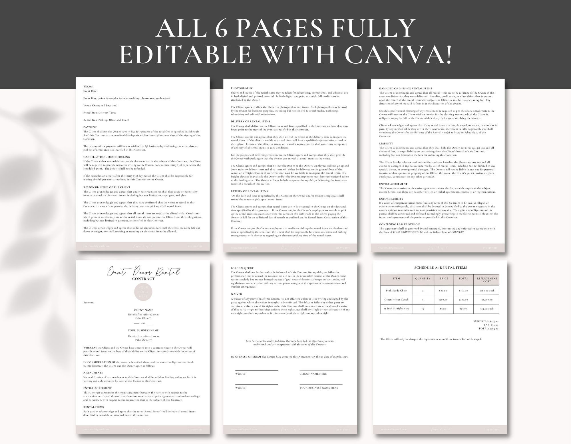 event-decor-rental-contract-event-decor-rental-agreement-etsy