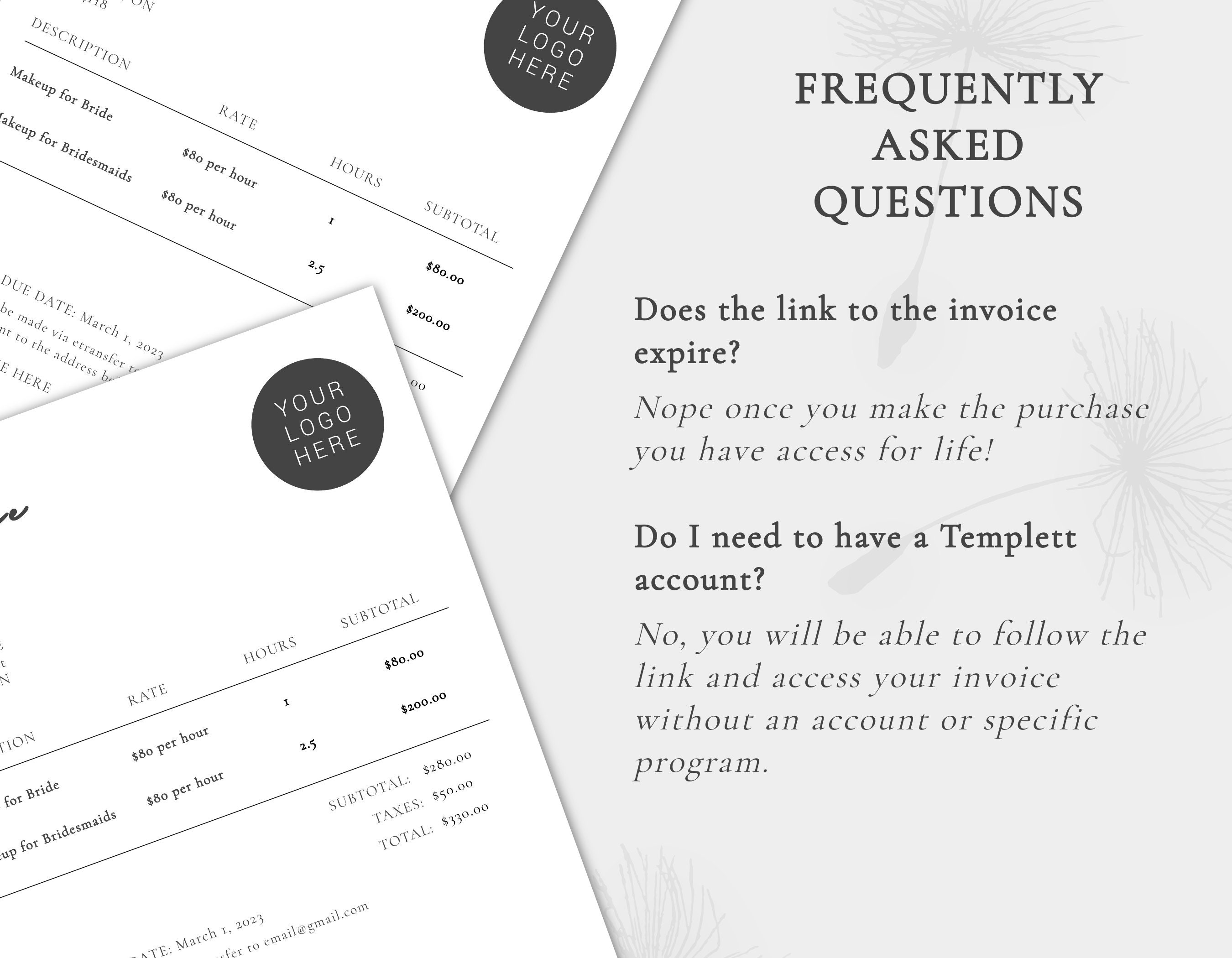 Editable Invoice Form Custom Invoice Form Business Invoice Invoice