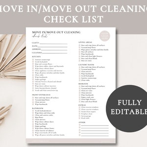 Modèles de planning et checklists de nettoyage