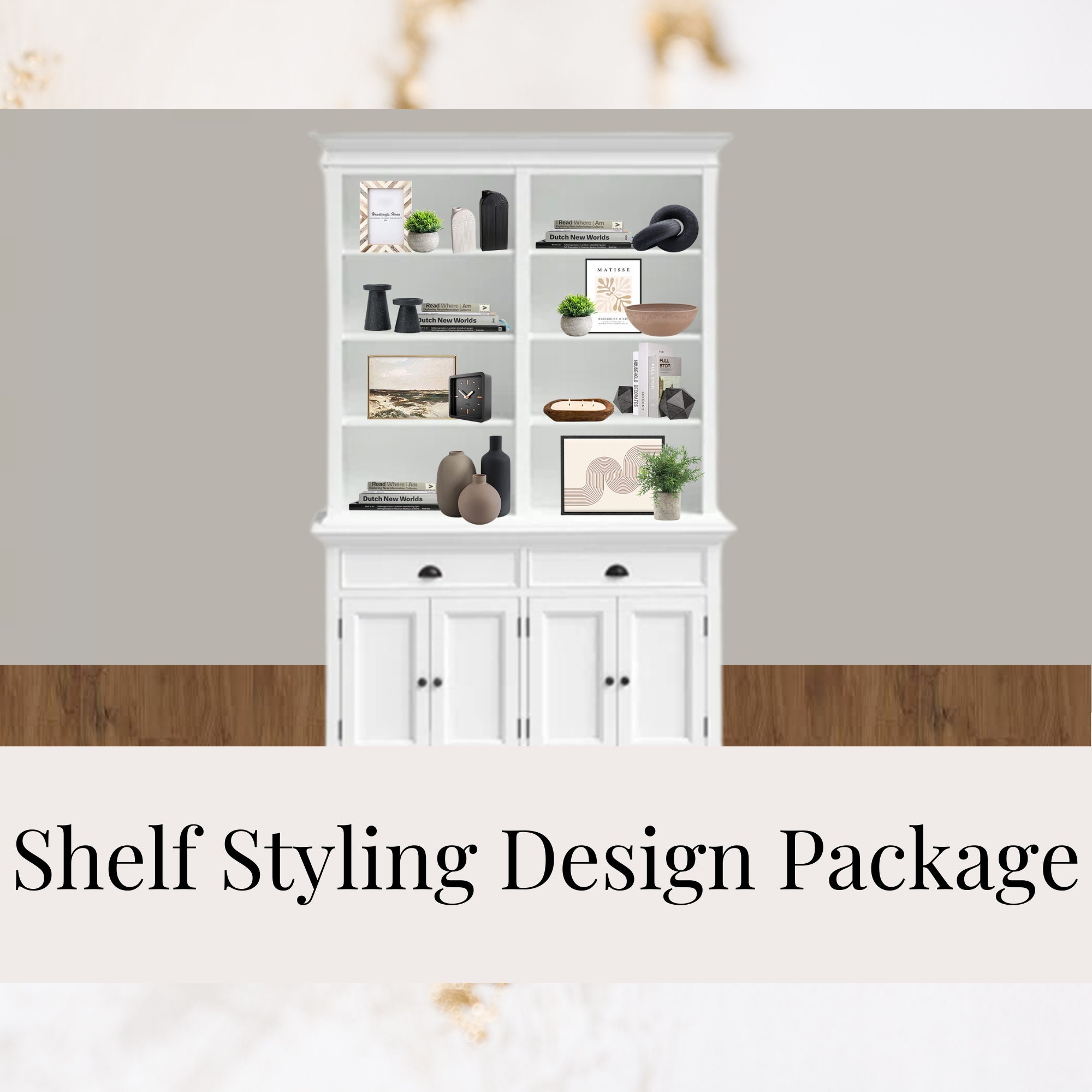 Custom Shelf Styling Design Package - Etsy