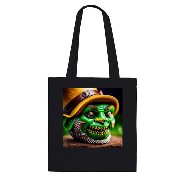 Novelty Artistic Emerald Leprechaun Goblin Tote Bag