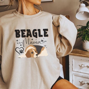 Beagle Mama Sweatshirt, Shirt For Dog Lover, Dog Mom Hoodie, Beagle Lover Gift, Best Dog Mom Ever Sweatshirt